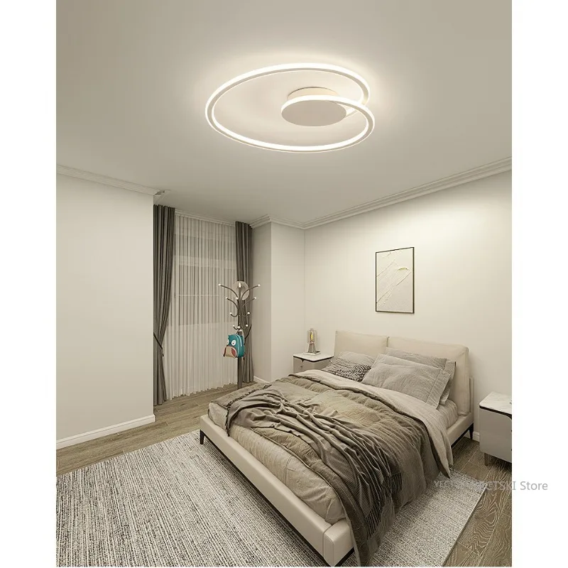 Современная Минималистичная потолочная лампа для гостиной нордическая в форме