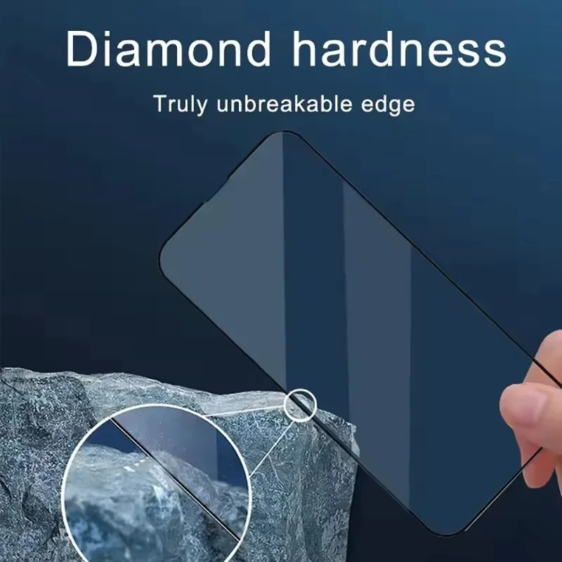 2 шт. закаленное стекло с полным покрытием для iPhone 11 12 13 14 15 16 Pro Max Защитная пленка