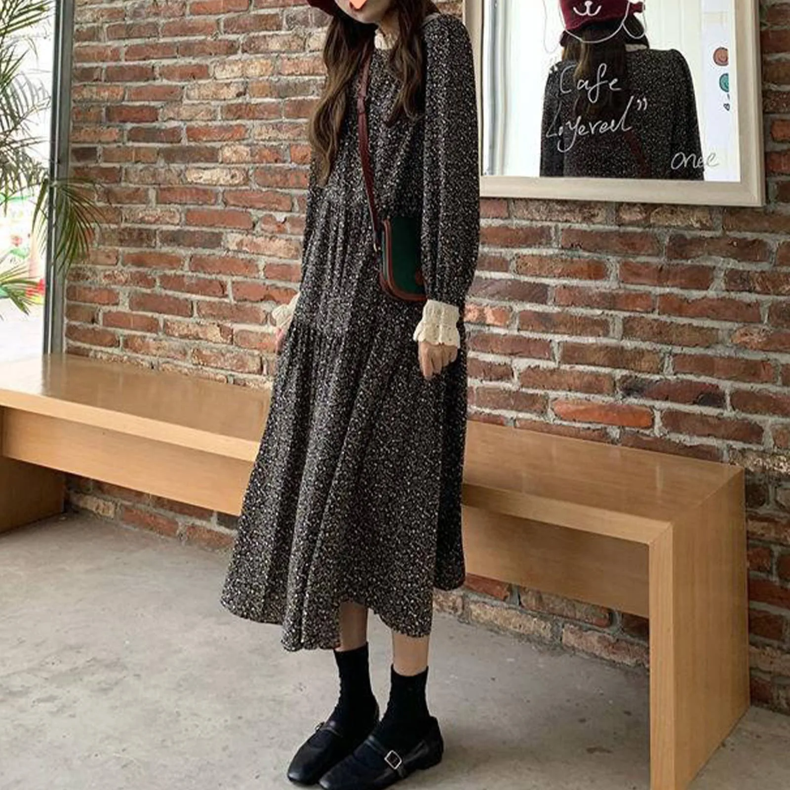 Женское модное платье со звездным небом женское повседневное из телячьей кожи с