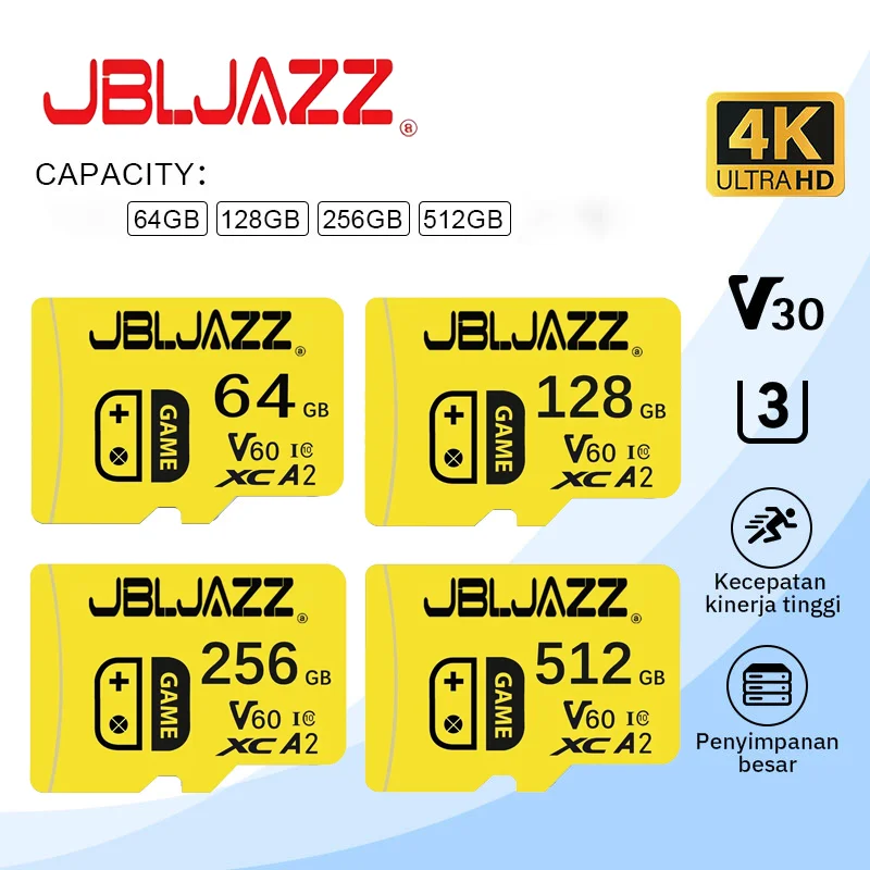 Фото Высокоскоростная ударопрочная карта памяти Micro SD 128 ГБ, 256 ГБ, 512 ГБ, оригинальная карта памяти класса 10 для телефона, планшета, смарт-устройства, камеры №1