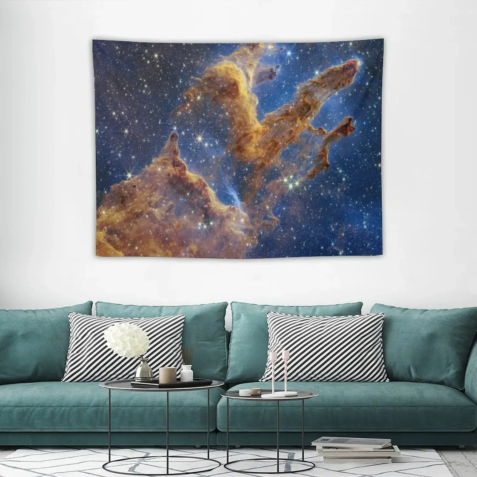 Pillars of Creation - M16 (NIRCam) Гобелен Эстетическое украшение комнаты Украшение дома