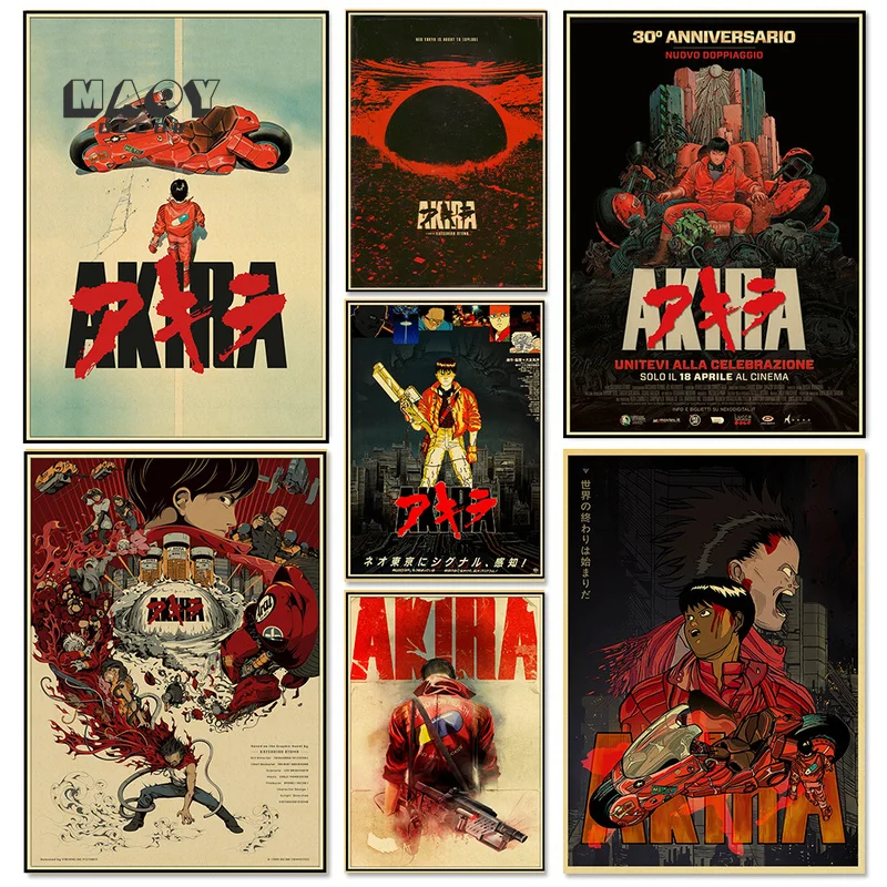 

картины для интерьера для дома интерьер картина на стену лофт Классические аниме фильм Акира настенные наклейки плакаты картина роспись Ре...