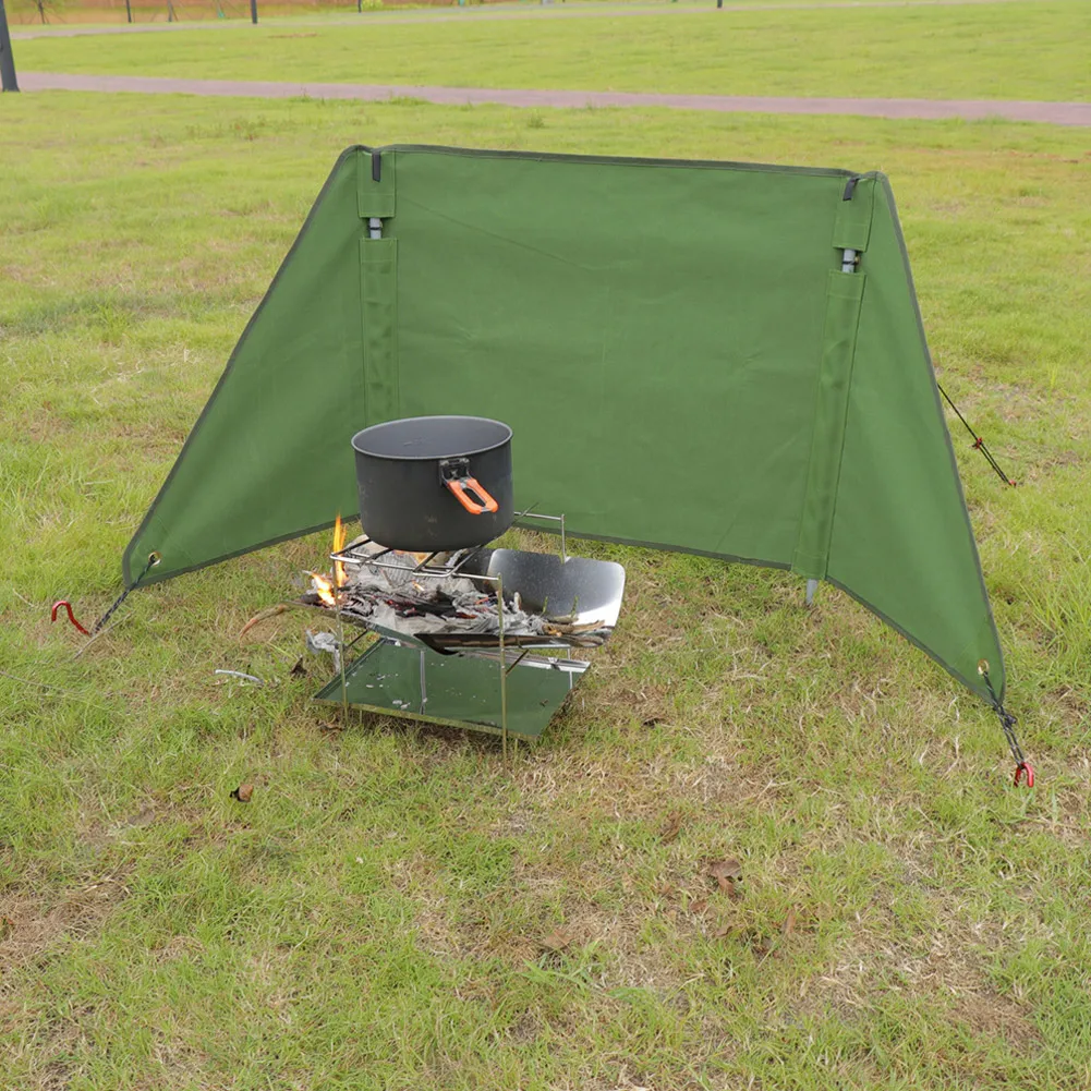 

Durable Practical Windscreen Screen Cover Windwalls Windproof Windshield Silicone Cotton Canvas Wear-resistant