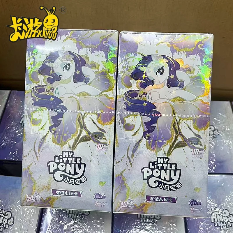 Фото Коллекционные карточки KAYOU My Little Pony: Вечная дружба, Серия «Сияющая Луна», Том 11, Золотистые блестящие карточки, Аниме-коллекция, Игрушка-подарок №1