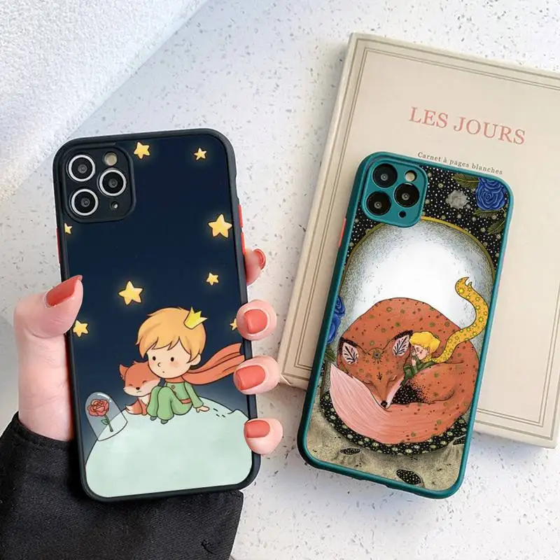 

Art Little Prince Phone Case for iPhone 14 11 12 13 Mini Pro Max 8 7 Plus X XR XS MAX Translucent Matte Cover