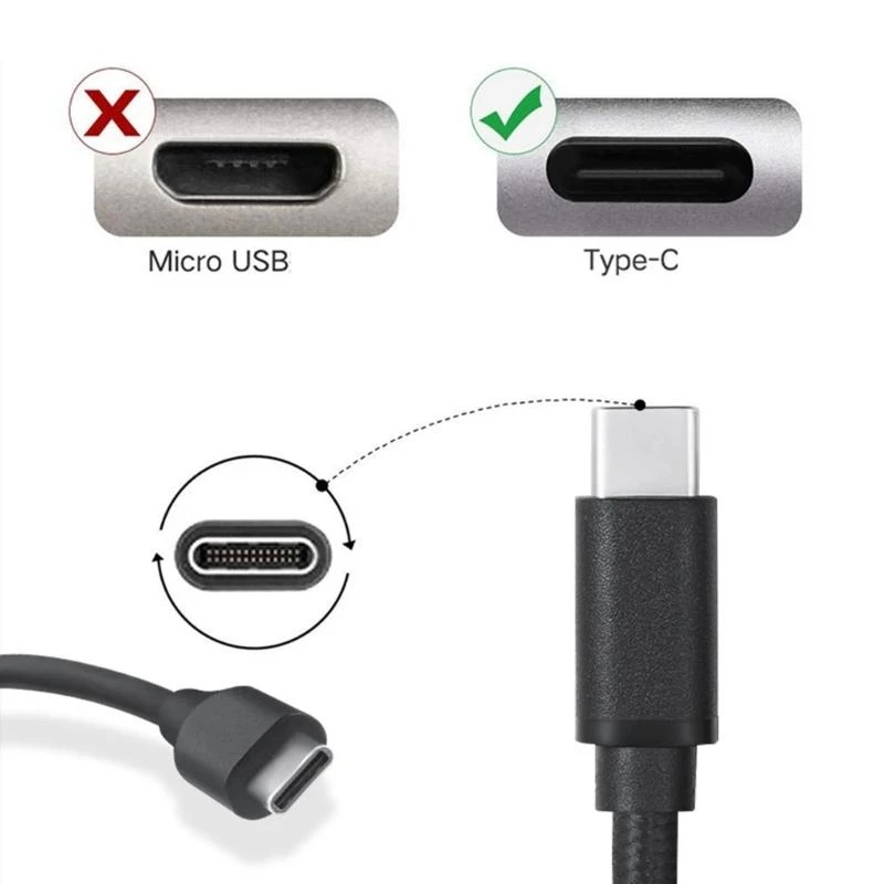 Фото USB -тип C шнурная мышь для ноутбуков, мобильных телефонов и таблеток 3 кнопок эргономичная мышь №4