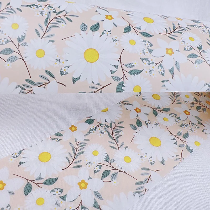 Маргаритки желтые Специальные чернила васи лента Feverfew цветок Ins цифровая печать