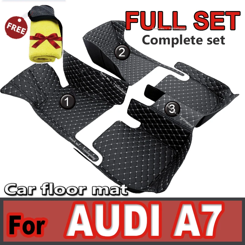 

Car floor mats for AUDI A7 2012 2013 2014 2015 2016 2017 2018 Custom auto foot Pads automobile carpet cover