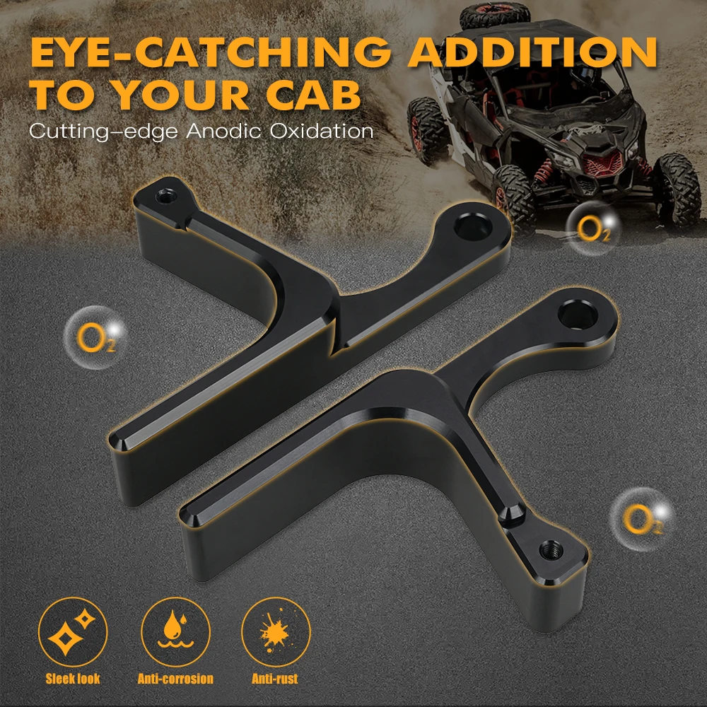 Фото Комплект дверных ручек NICENCC Maverick X3 UTV для Can-Am Maverick X3 2017-2022 2021 (подходит для всех 2-дверных и 4-дверных моделей), алюминиевый. №4