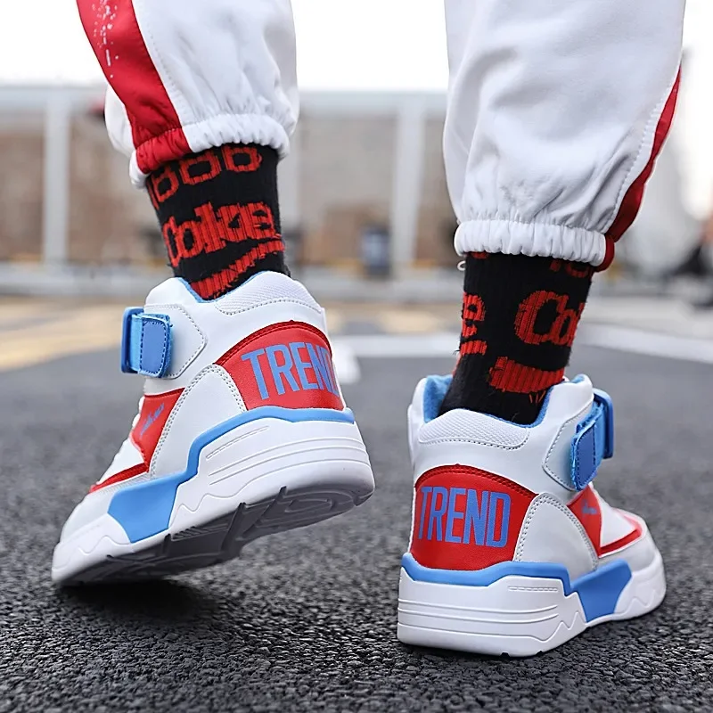 Трендовая мужская повседневная обувь с высоким берцем осенние новые уличные