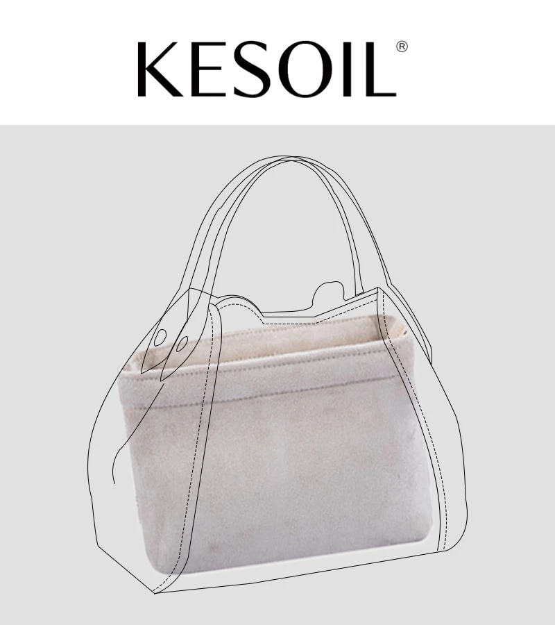 

KESOIL Small Medium handbag liner bag transformation portable storage liner lining bag middle bag bag support accessories