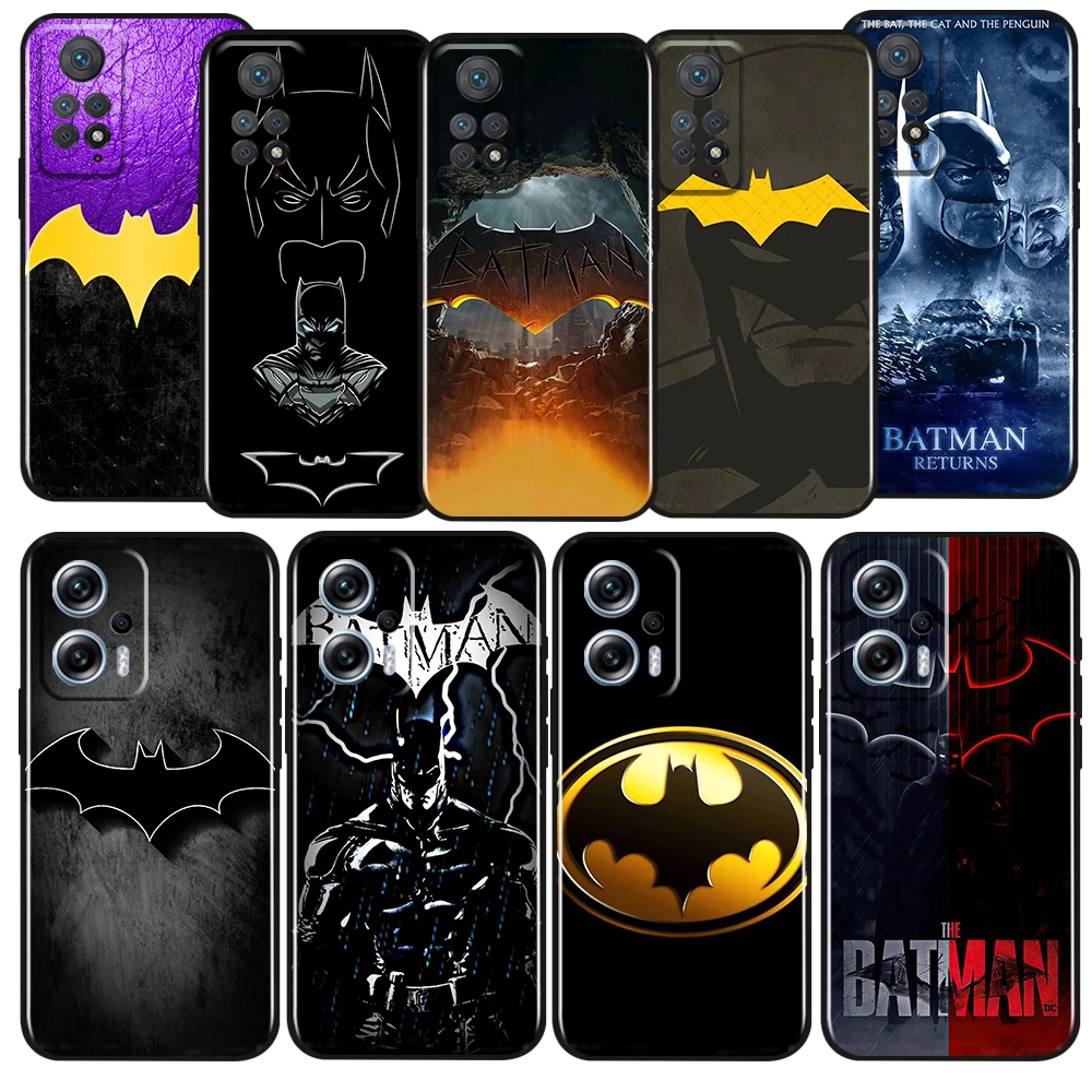 

Batman Hero Anime Cool For Xiaomi Redmi Note 12 11 11T 11S 10 10T 9 8 7 6 5 Pro Plus 5G 4G Silicone Black Phone Case Coque Capa