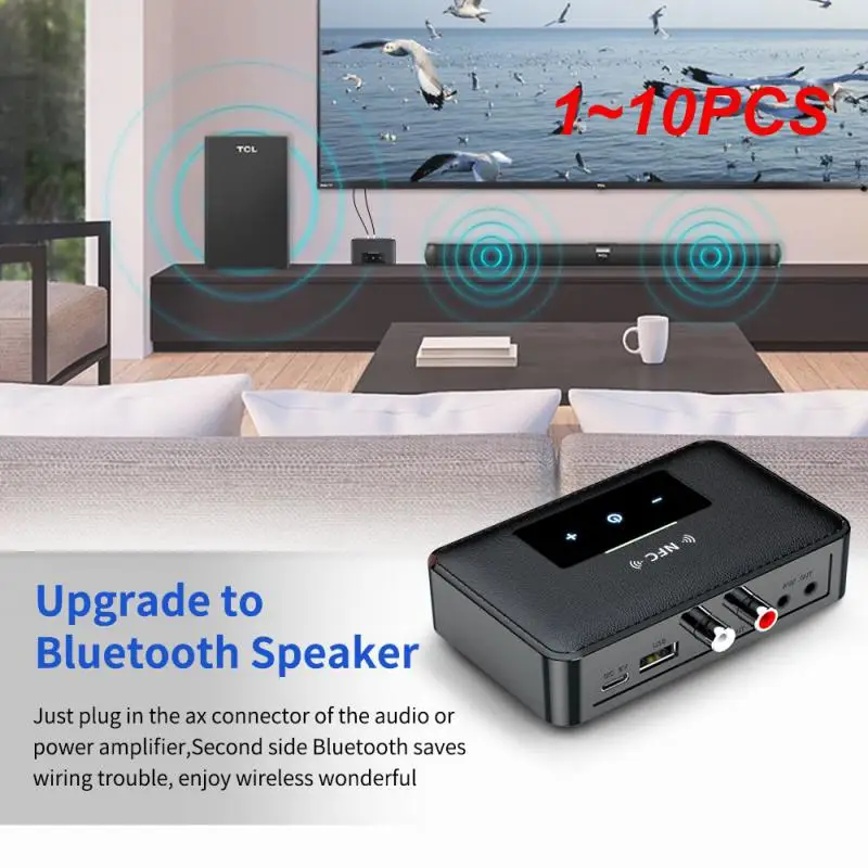 

1 ~ 10 шт. аудиоадаптер 3,5 мм, внешний аккумулятор с 2 Rca сенсорным экраном, 2 в 1, Bluetooth, Hands-free, автомобильные аксессуары, передатчик, приемник