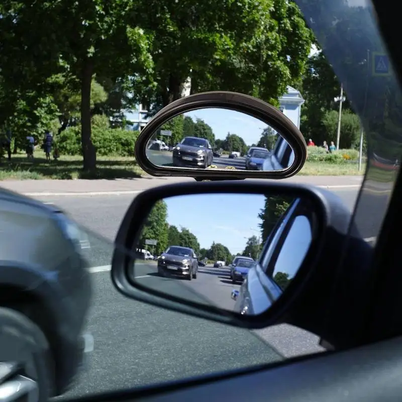 

Blind Spot Side View Mirror Wide View Auxiliary Mirror For Coaches A Pair Reflective Mirror Elliptical Mirror Exterior Mirror