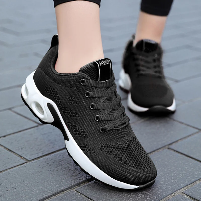 

Women 2022 Sneakers Lace Up Shoes Woman Sneakers Flat Sneakers For Women's Trainers Plus Size Zapatos De Mujer Female Footwear