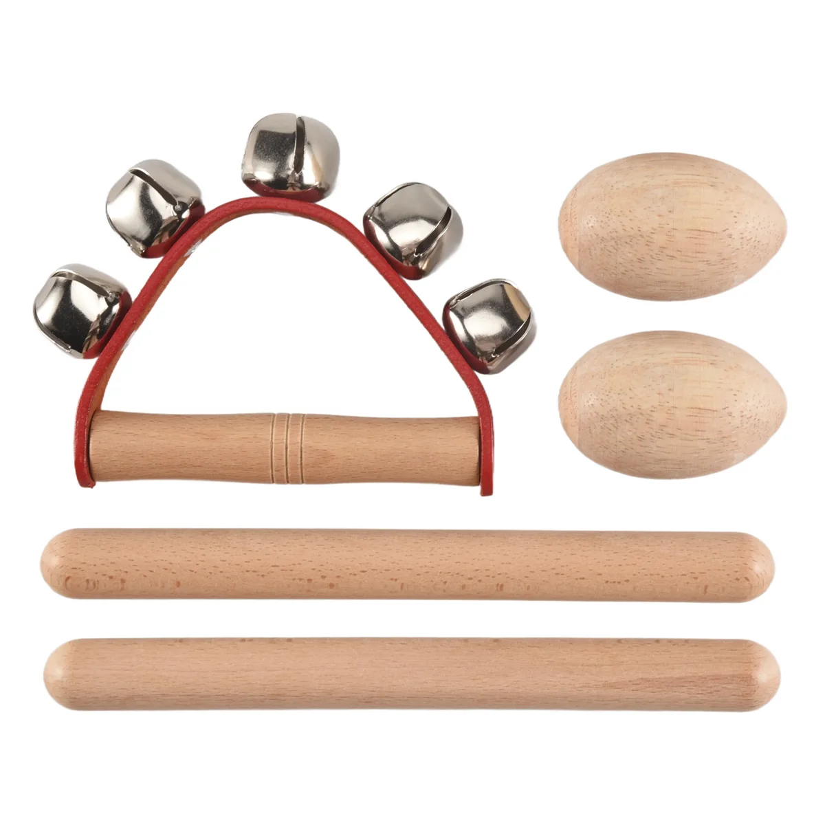 Набор музыкальных ударных инструментов ритм-палочки + деревянные шейкеры для яиц