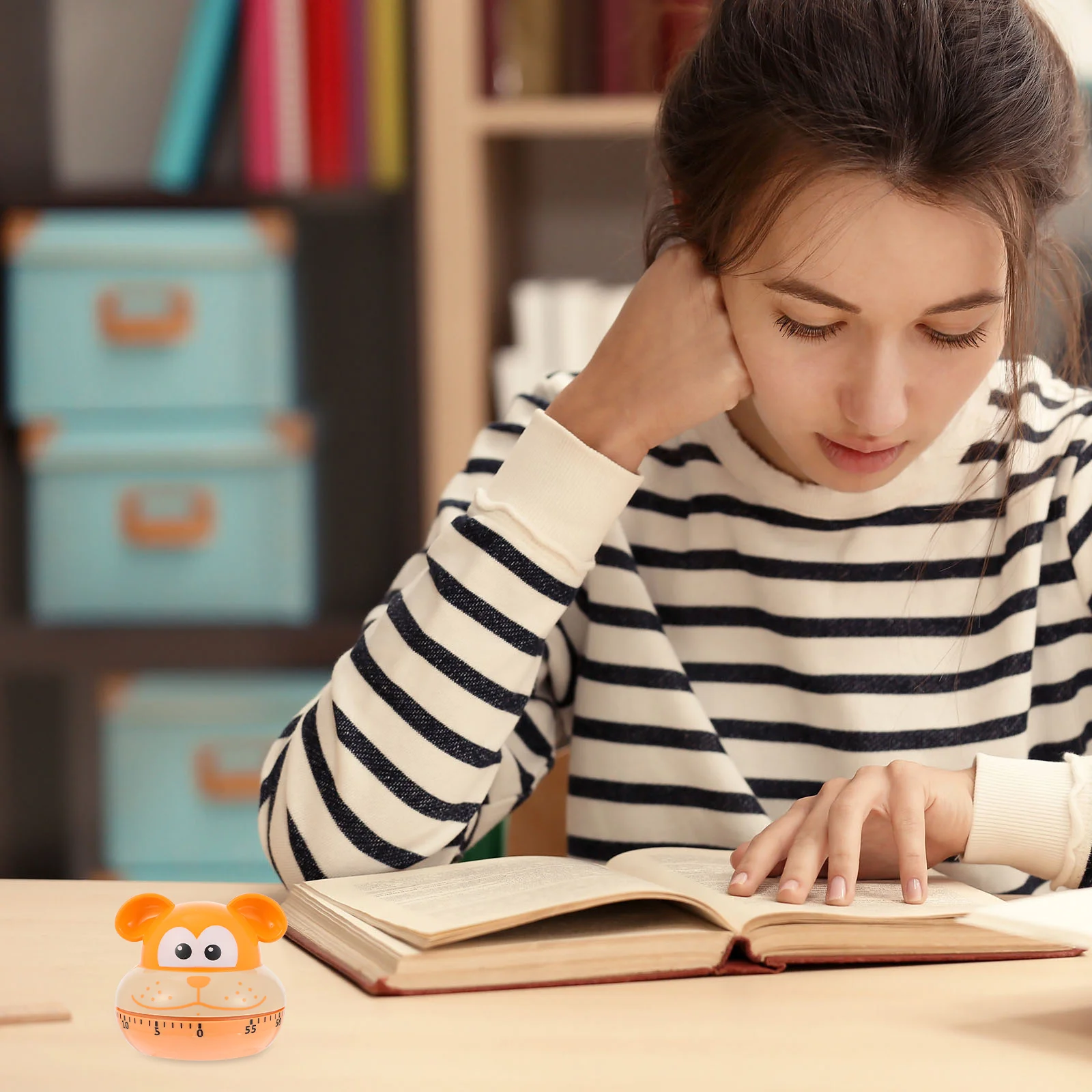 

1 шт., мультяшный кухонный таймер, милый портативный кухонный таймер, Забавный кухонный таймер