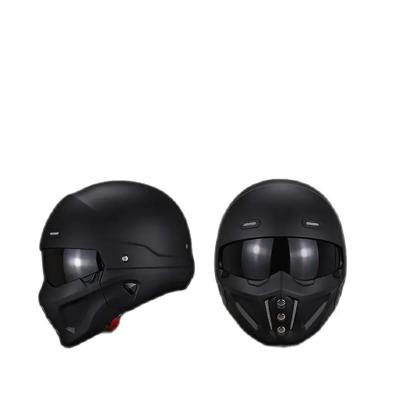 Vintage Retro Motorcycle Helmet Cascos Para Moto Modular NO Scorpion Full Helmet Combination Helmet Venom Half Helmet CE DOT