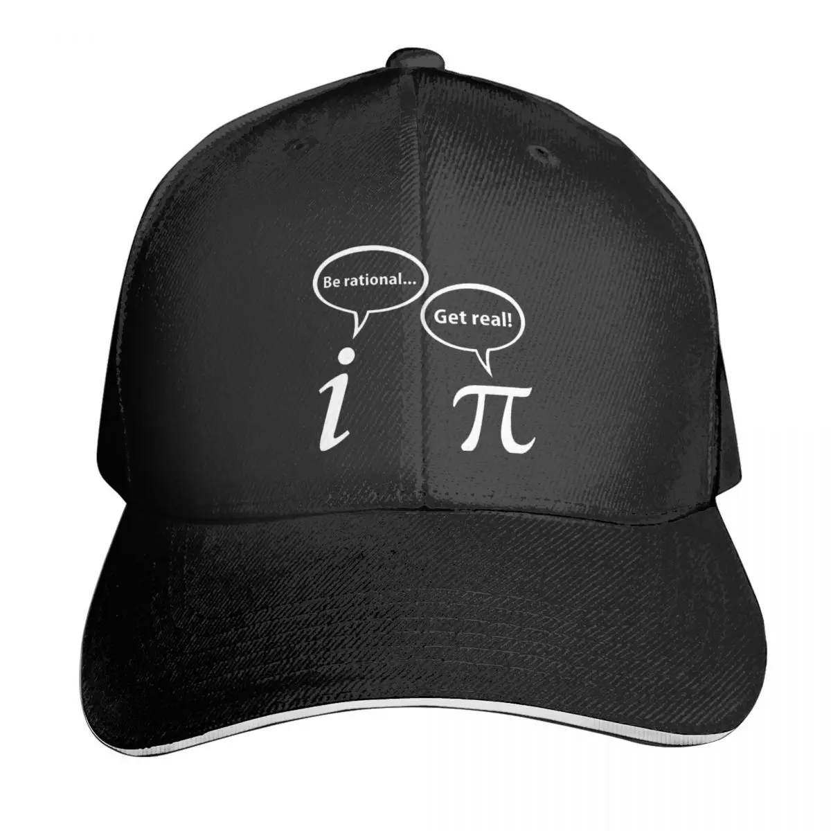 

Be Rational Get Real Imaginary Math Pi Casquette, Polyester Cap Trendy Practical Birthday Gift