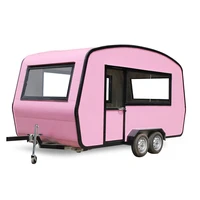 new design fashion mobile camping food trailer mobile bbq food cart truck hot dog coffee outdoor street food caravan kiosk