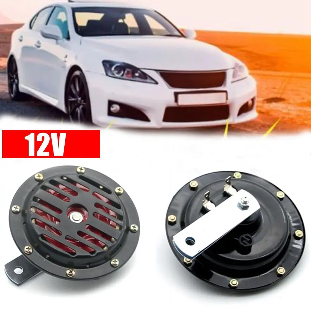 

12V Car Basin-type Electric Horn Loudspeaker 110DB Excavator Bus Crane Whistle Horns