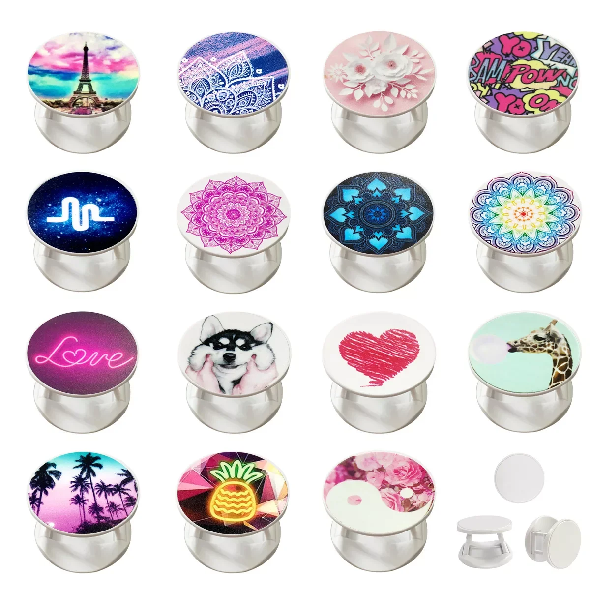 

New Popular Lovely Flower Phone Holder Support Smartphone Popping Phone Holder Pocket Socket Grip Stand for Phones and Tablets