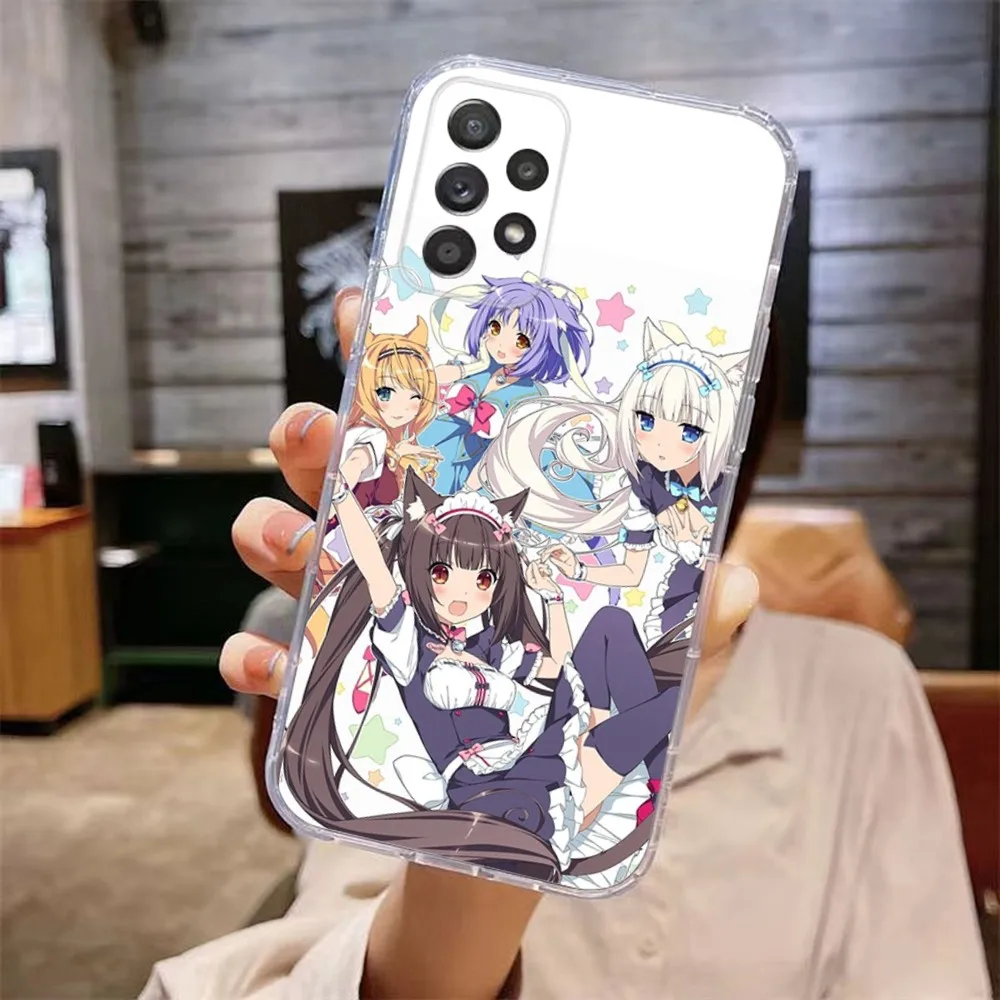 Anime Girl N-Nekopara Phone Case For Samsung A 71 70 52 51 40 31 50 20 21 12 10 S A03S 4G Ultra Free shipping Soft Transparent
