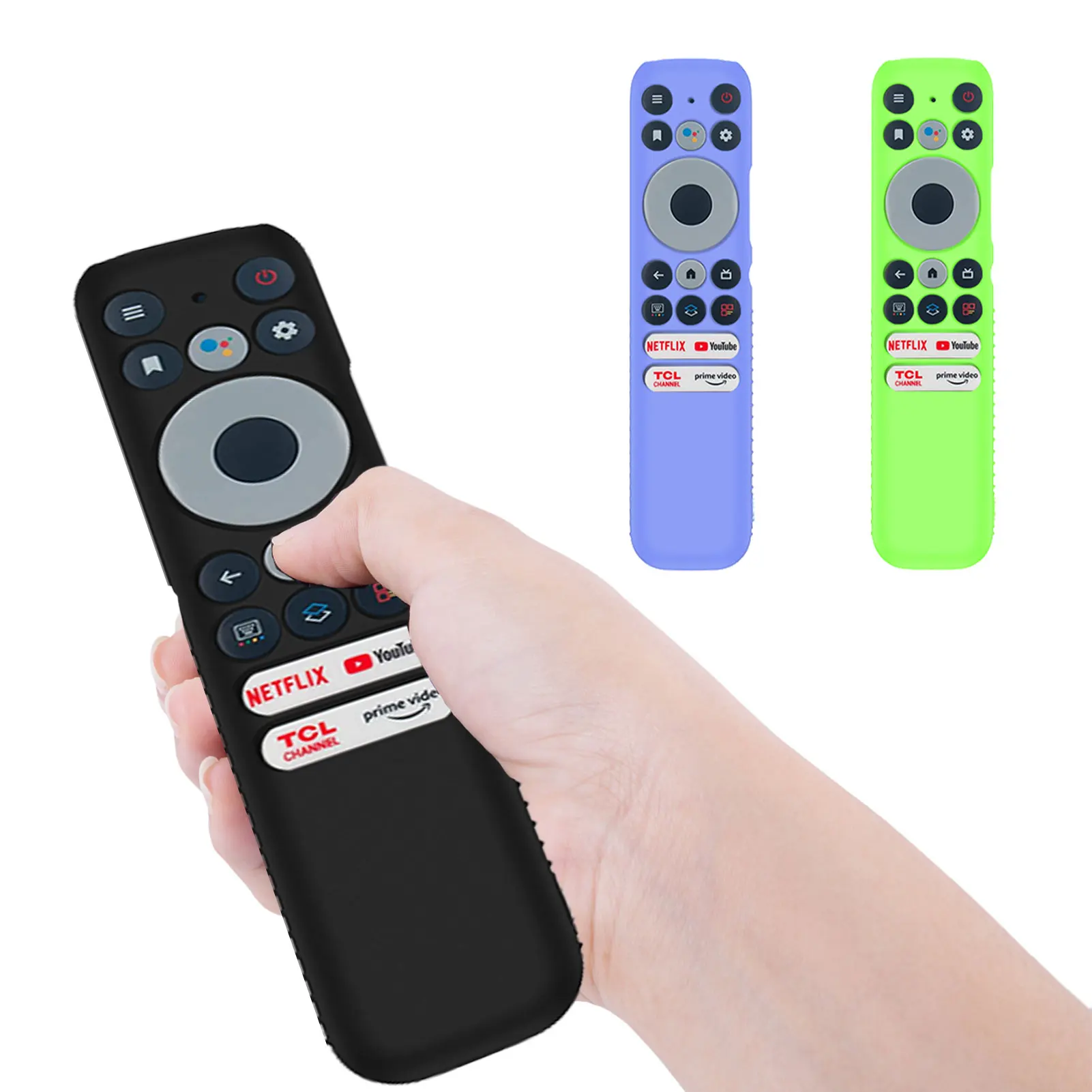 

3PCS Soft Silicone Covers For TCL RC902N FMR1 Smart TV Remote Control Anti-drop Dustproof Replacement Protective Cover Case
