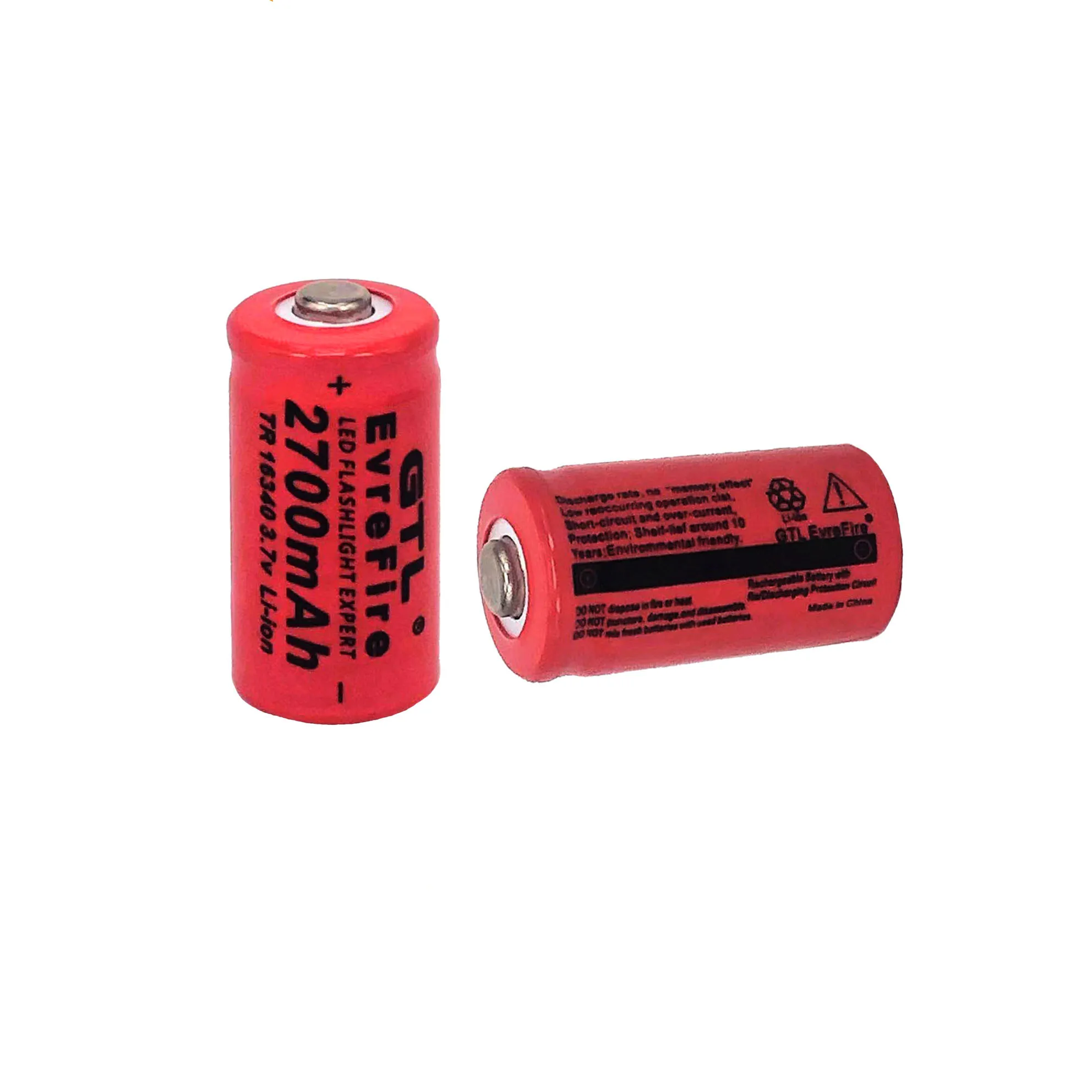 

2022 2700Mah Oplaadbare 3.7V Li-Ion 16340 Batterijen CR123A Batterij Led Zaklamp Travel Wall Charger Voor 16340 CR123A Batterij