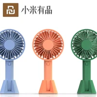 new youpin vh brand portable handheld fan low noise with chargable built in battery usb port design handy mini fan 3 levels wind