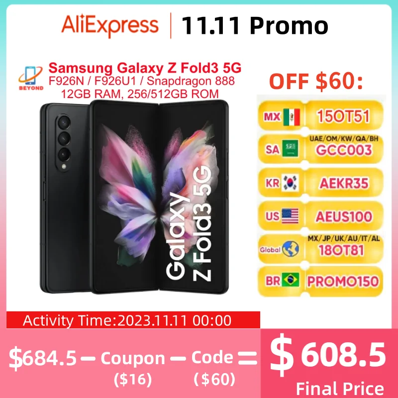 

Складной сотовый телефон Samsung Galaxy Z, складываемый телефон с экраном 7,6 дюйма, F926N, F926U1, AMOLED, 12 Гб ОЗУ, 256 Гб ПЗУ