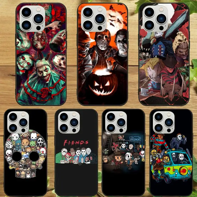 Чехол для телефона с рисунком из фильма «ужасы» для iPhone 14 13 12 11 Pro Max mini XS XR