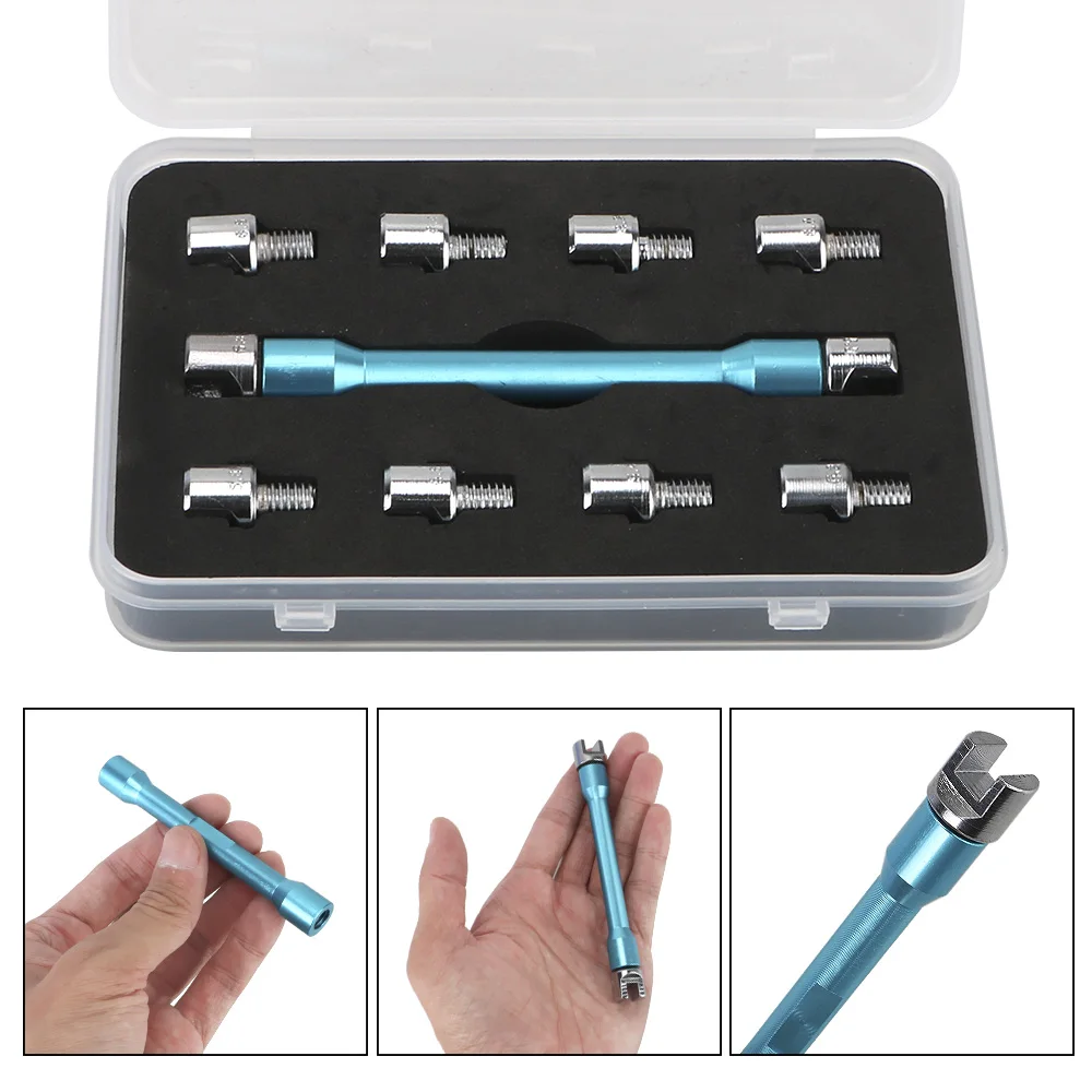Набор Мотоциклетных Ключей С 10 Жесткими Насадками Инструмент Для Ремонта Ручек 5