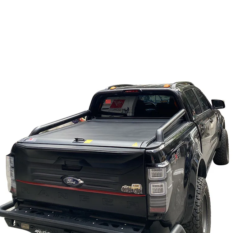 

Car accessories for ford ranger Roller lid Up truck Pick up bed cover aluminium Alloy tonneau cover For Ford Ranger