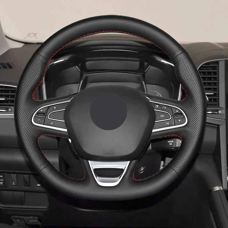 Чехол на руль автомобиля с ручной оплеткой для Renault Megane 4 Kadjar Koleos Talisman Scenic 2016 2017