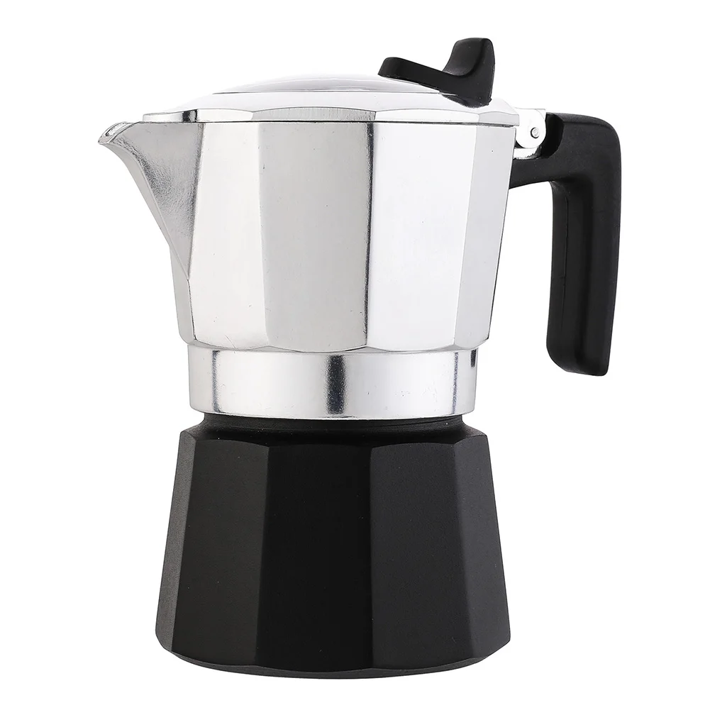 

Moka Pot Italian Coffee Machine Espresso Aluminum Geyser Coffee Maker Kettle Latte Stove Classic Coffeeware Barista Accessories