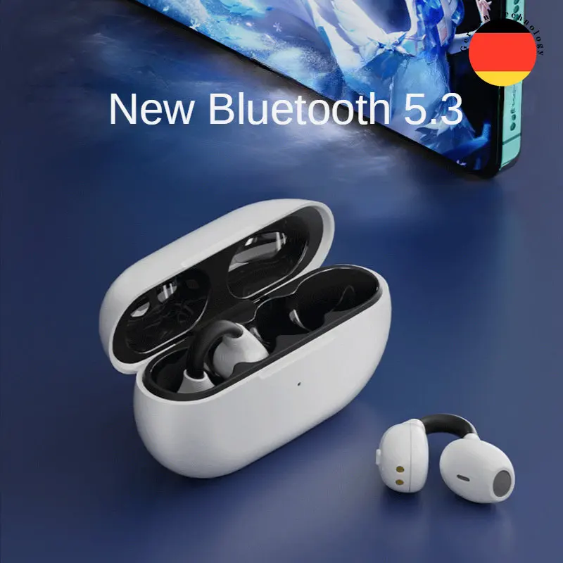 

Wireless Headphones Ear Clip Bluetooth Headset Wireless Sports Ear Hanging Non In-Ear Running Bone Conducting 2023 New наушники