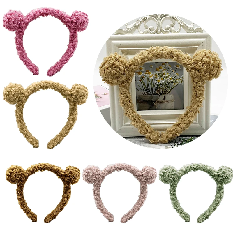 

Медвежьи уши, застежка для волос, искусственная плюшевая прическа, украшение, гибкая детская прическа, удобные подарки для детей