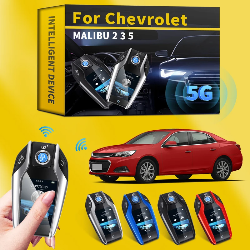 

For Chevrolet MALIBU 2 3 5 Car Modified Smart Remote Key LCD Display Screen Keyless Entry Key for keyless-go vehicle smart key