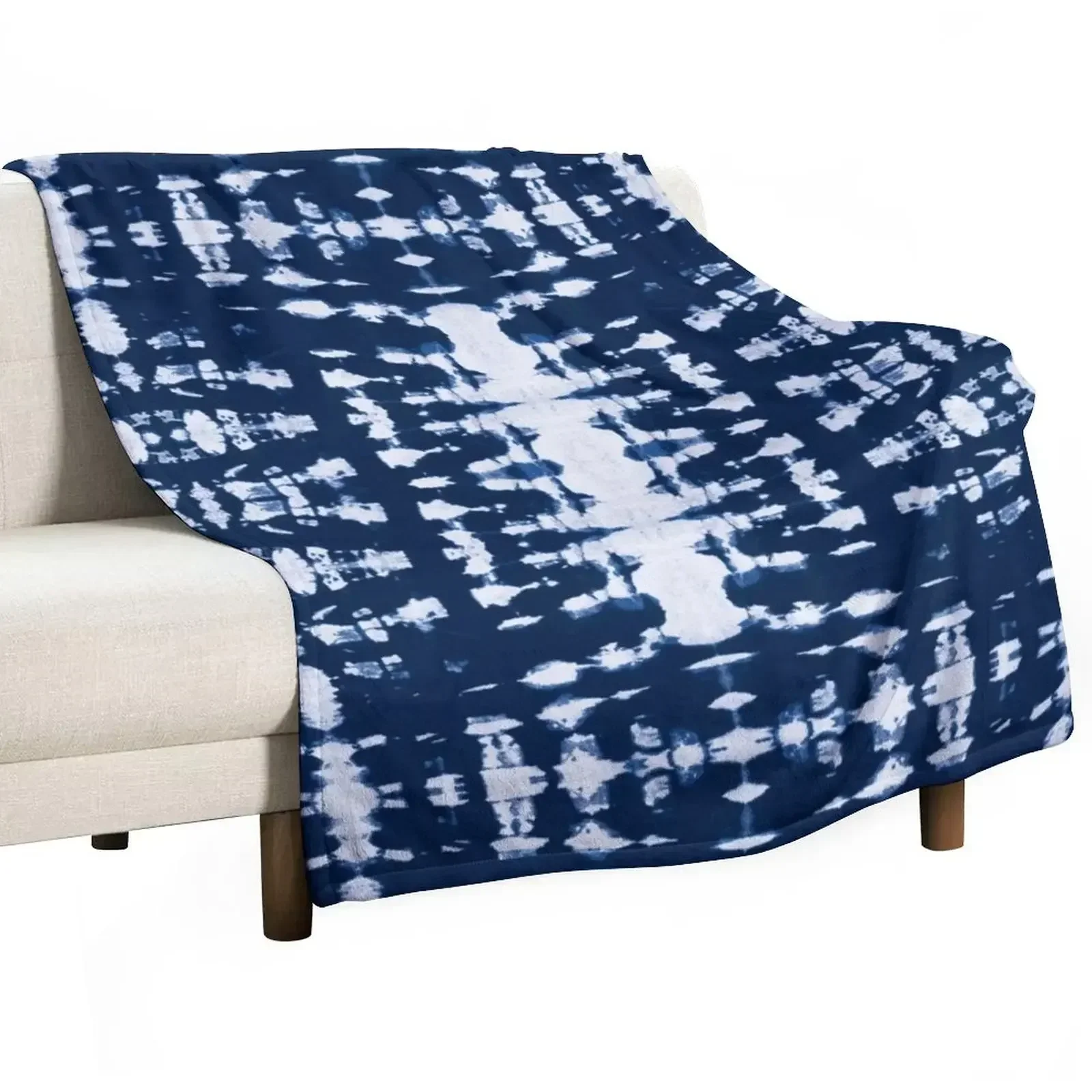 Одеяло Kumo Indigo Shibori одеяла для малышей лохматые декоративные дивана