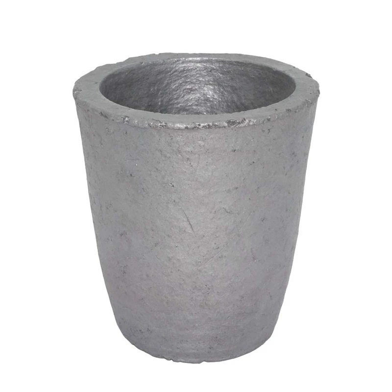 

6 Silicon Carbide Graphite Crucibles For Carbide Furnace Coke Oven Electric Furnace Torch Melting Casting Refining
