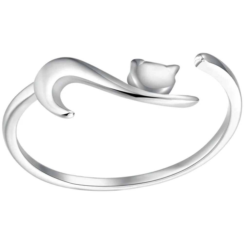 Cat Ring Open Ring Adjustable Ring Animal Ring Cute Open Ring Girl Finger Ring