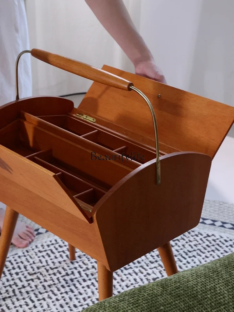 Шкаф для хранения из тика в стиле ретро шкатулка массива дерева ювелирных