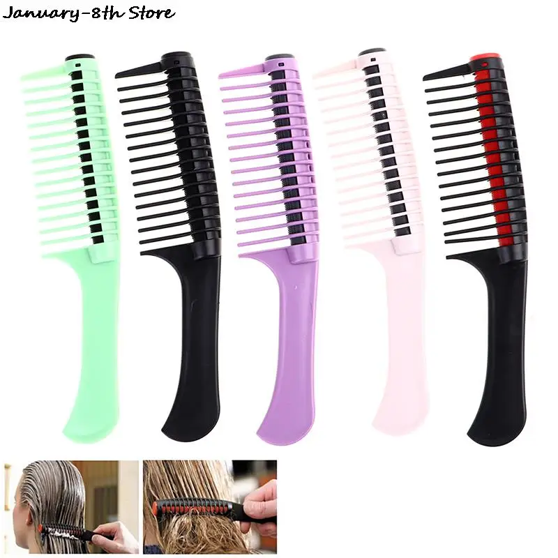 

Hair Brush Professional Wide Tooth Hair Comb Anti Static Massage Salon Coloring Comb Barber DIY Hair Styling Accessories