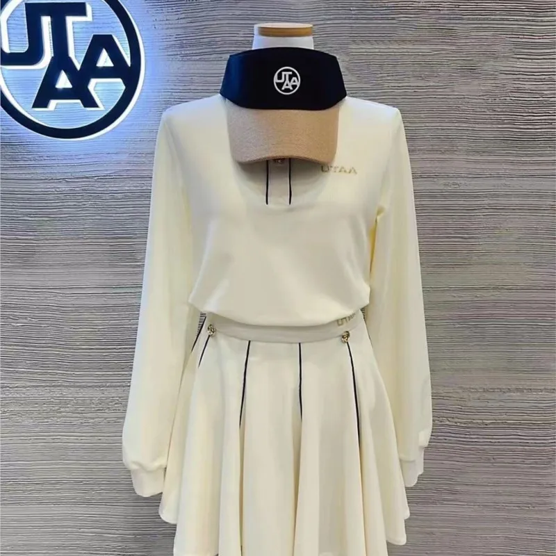 Women's GOLF  Polo Collar Short Sleeve Ribbed T Shirt  Silk Touch Performance