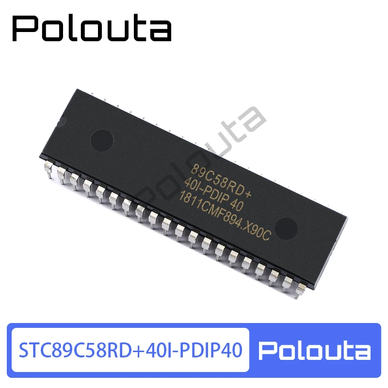 

2 шт., интегральные схемы STC89C58RD + 40I-PDIP40 STC89C52 DIP40