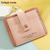 solid color thin section wallet women pu leathe fashion card bag coin purse zipper female mini ladies hasp clutch wallet small
