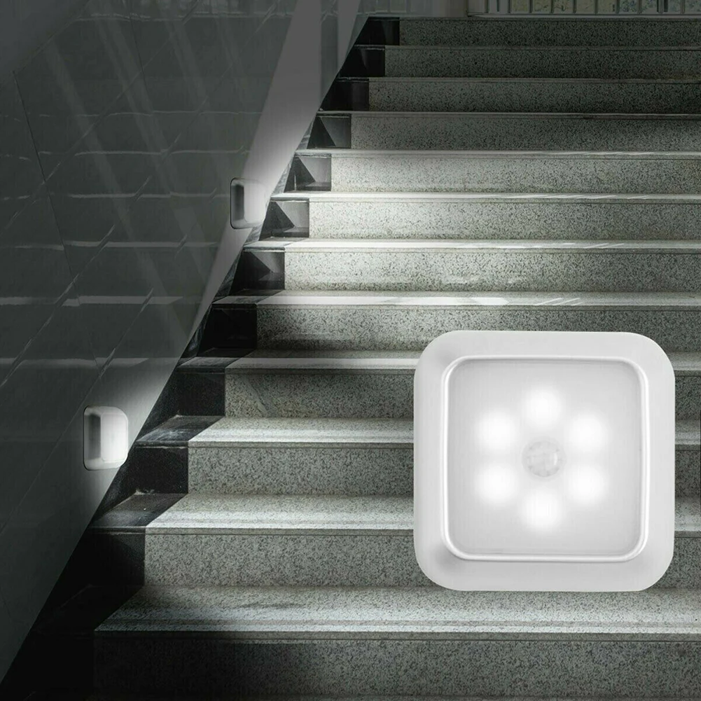 

Night Lights LED Motion Sensor PIR Battery Light PIR Wireless Night Light Toilet Room Lamps Cabinet Stair Lamp