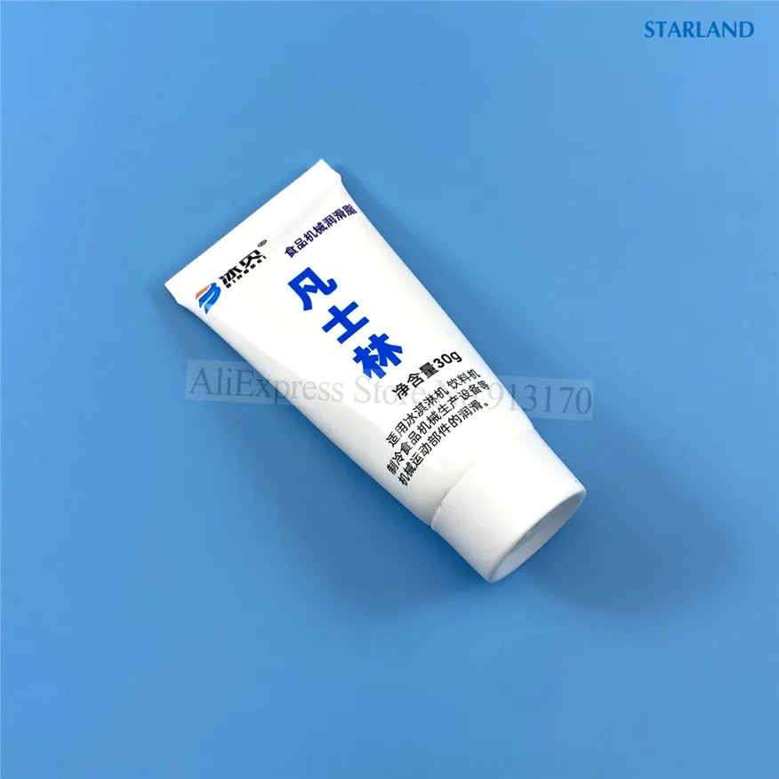 

1 тюбик, белая смазка, 30 г, гигиеническая смазка, уплотнительное кольцо с уплотнительным кольцом мягкой подачи, аксессуар для машины для мороженого, инструмент для обслуживания деталей