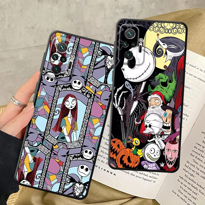 Чехол для телефона Disney Christmas Eve Skull Cool Redmi Note 8T 10 9 Pro 9S 9T 10S 11S 11 12 14 13 Soft Cover